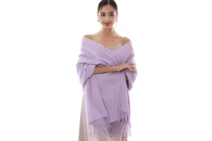 RIIQIICHY Ladies lilac Scarf Pashmina Shawls and Wraps