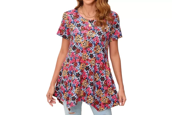Enmain Womens Tunic Top Summer