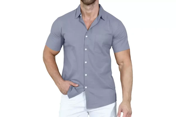 KUYIGO Mens Fashion Slim Fit Basic Henley