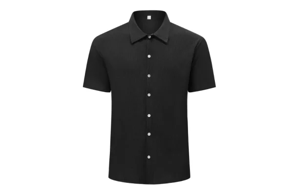 YFFUSHI Mens Short Sleeve Button Down Shirt Casual