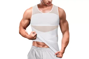 RRP £20.82 Bingrong Compression Shirt for Men Slimming Body Shaper Bingrong Compression Shirt for Men Slimming Body Shaper