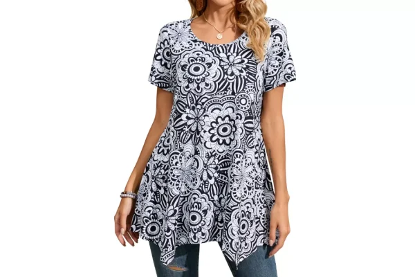 Enmain Tunic Tops for Women UK