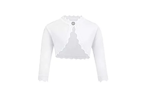 Trudge Girls Solid Fine Knit Cardigan Sweaters Bolero