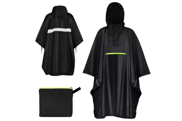 ENONEO Waterproof Rain Poncho Adult Reusable Rain Poncho
