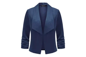 RRP £22.04 MINTLIMIT Womens Velvet Blazer Shawl Collar Classic MINTLIMIT Womens Velvet Blazer Shawl Collar Classic