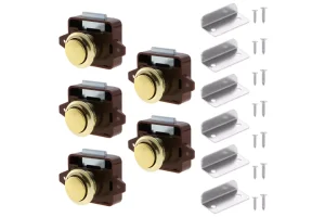 RRP £22.31 HSEAMALL 5PCS Push Button Latch Locks HSEAMALL 5PCS Push Button Latch Locks