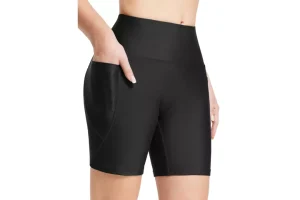 RRP £25.17 baleaf Swim Shorts Women High Waisted 6'inch Swimsuit Baleaf Swim Shorts Women High Waisted 6'inch Swimsuit