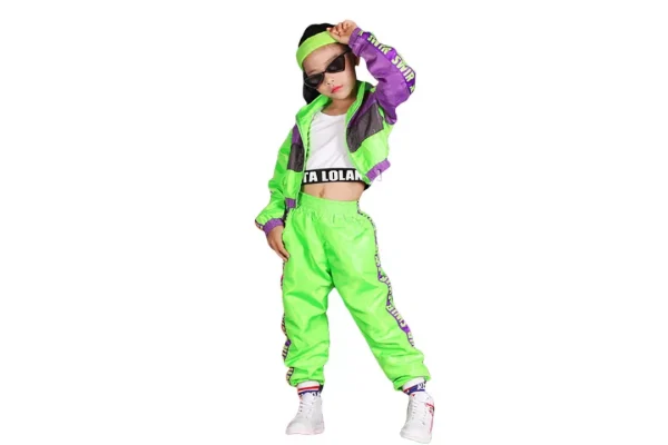 LOLANTA 3pcs Girls Hip Hop Clothes