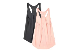 RRP £30.19 icyzone Women's Workout Yoga Tank Tops Long Racerback icyzone Women's Workout Yoga Tank Tops Long Racerback