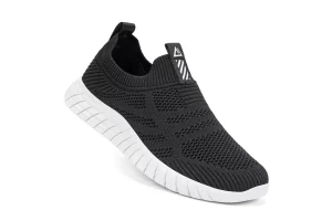 ODCKOI Mens Slip On Mesh Trainers Lightweight Athletic Fashion Sneakers