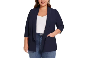 MINTLIMIT Ladies Causal Open Front Blazers Plus Size