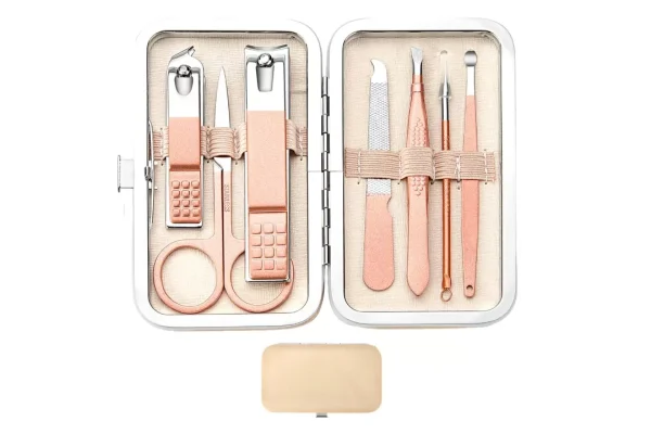 Manicure Set 10pcs Professional Nail Clippers Kit, Green