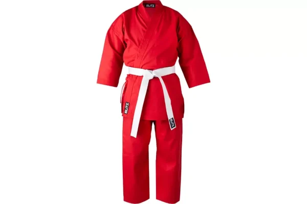 Blitz Student Karate Suit - Red, 2 150cm