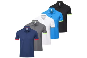 Gaiatiger 5 Pack Mens Polo Shirts Multipack Short Sleeve
