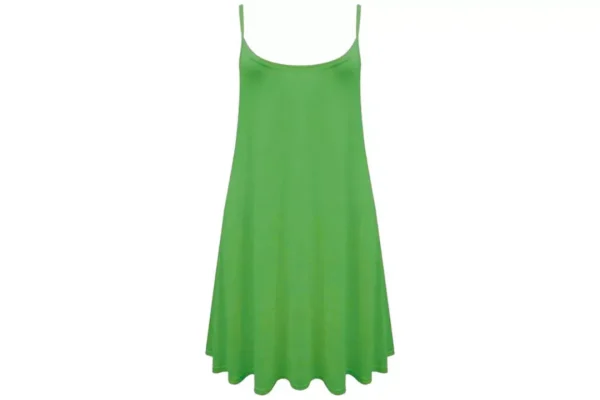 Plain Strappy Dress Womens Sleeveless Mini Dress