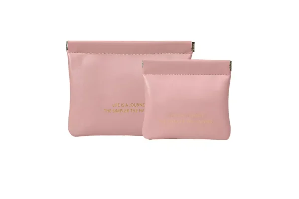 2Pcs PU Cosmetic Bag