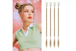 RRP £9.94 Flufymooz 4PC Braid in Hair Extension 14 Inch Clip Flufymooz 4PC Braid in Hair Extension 14 Inch Clip